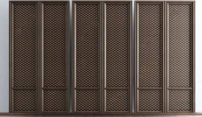 新中式屏风3D模型下载